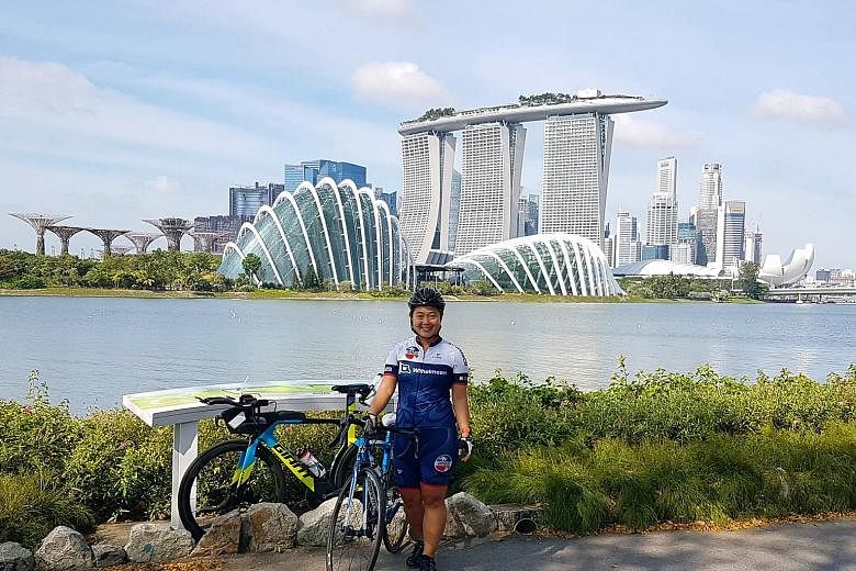 Tania Murphy picked up cycling last year through OCBC Cycle's learn-to-ride programme Project Training Wheels after being nominated by her husband. Now an avid cyclist, she cycles up to 90km every weekend. She is looking to take part in the OCBC Cycl