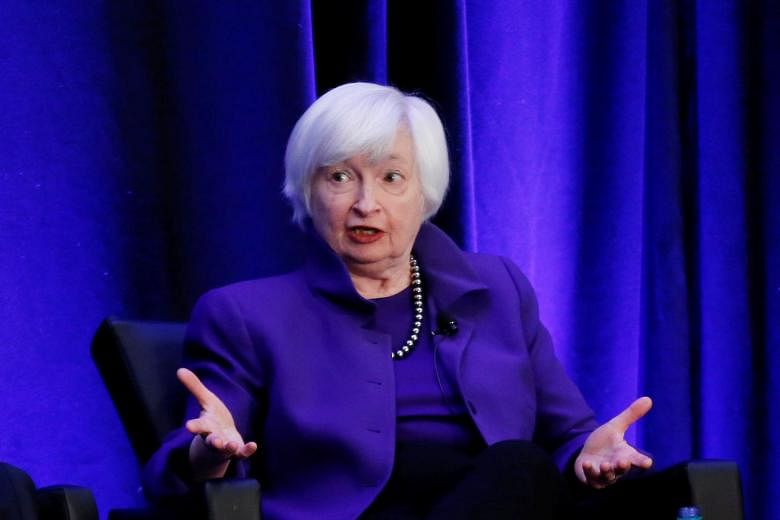 Former Federal Reserve chair Janet Yellen says that the US economy is still "solid and strong".
