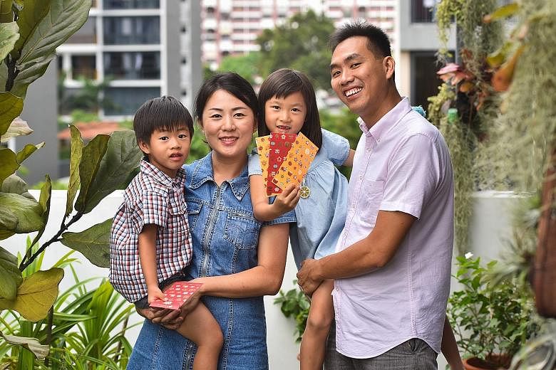 Mr Melvin Leong, 40, principal Consultant at IHSMarkit, with his wife Sinyee Yap, 35, a programme manager, and their children Olivia, six, and Quentin, three. The parents hope their children will learn to cherish what they have, show gratitude and no