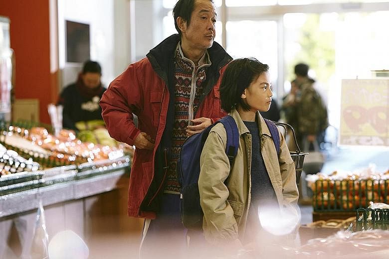 Hirokazu Kore-eda's Shoplifters, which stars Lily Franky (far left) and Jyo Kairi, has received an Oscar nomination for Best Foreign Language Film.