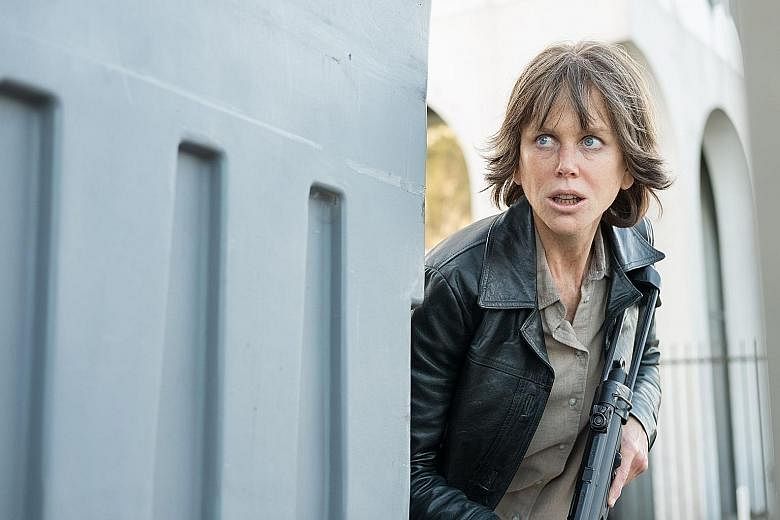 A prosthetics-covered Nicole Kidman plays a tortured detective, settling scores with the men who wronged her, in Destroyer.