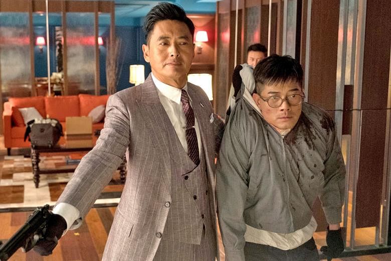 Project Gutenberg stars Chow Yun Fat (far left) and Aaron Kwok, who are both up for the Best Actor award. 