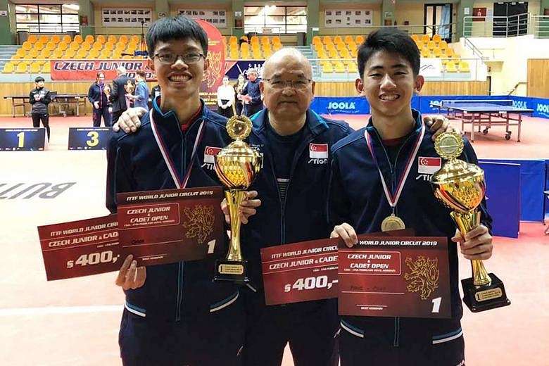 Table tennis: Koen and Josh win Czech junior doubles crown, will also ...