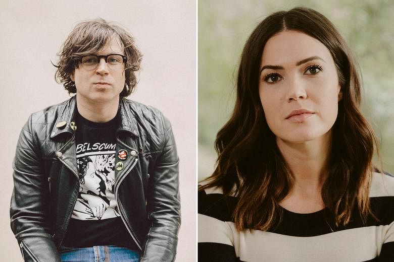 Ex-wife and singer-actress Mandy Moore (above) was among the seven women who accused Ryan Adams (left) of manipulative behaviour.