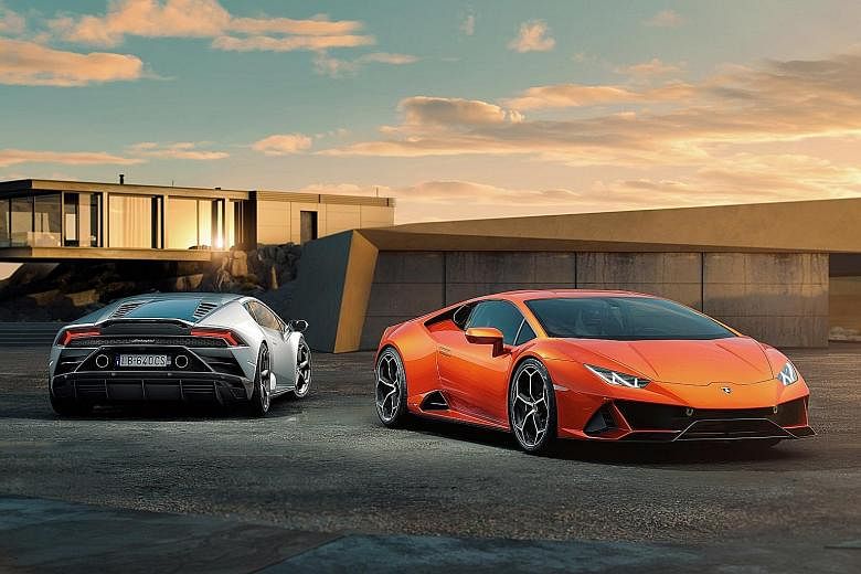 The Lamborghini Huracan Evo has improved agility and steering sharpness, and greater stability at higher speeds.
