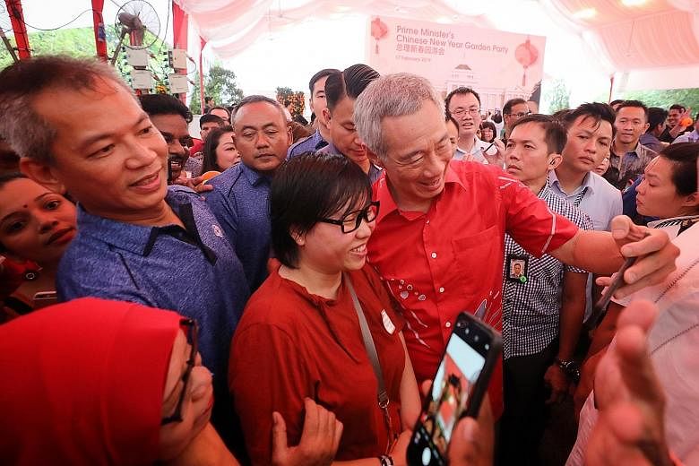 It was a picture of festive fun at the Istana Lawn yesterday as guests attended the Chinese New Year Garden Party, hosted by Prime Minister Lee Hsien Loong and his Cabinet. The party is held every year to thank grassroots and community leaders for th