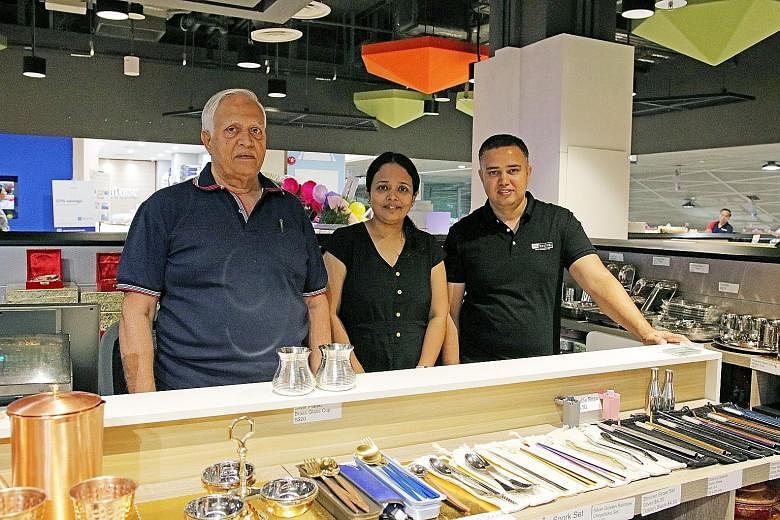 Oasis Terraces, which officially opened yesterday, is the first new-generation neighbourhood centre developed by the Housing Board. HDB says the aim of the entrepreneur cluster on the third floor is to add more variety to the mix of shops. Mrs Deepik