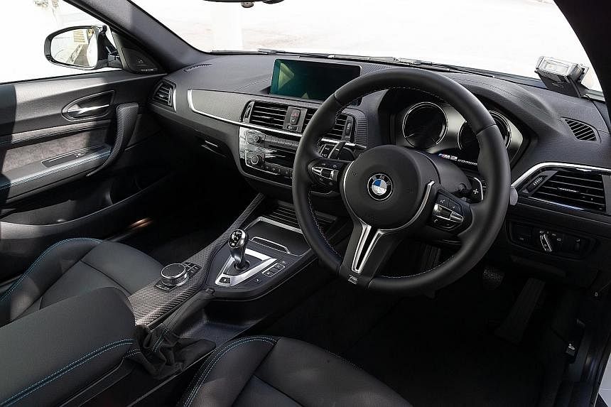 The BMW M2 Competition is responsive to steering input while its wheels maintain superb grip.