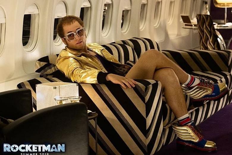 Taron Egerton stars in Rocketman, about Elton John’s breakthrough years.