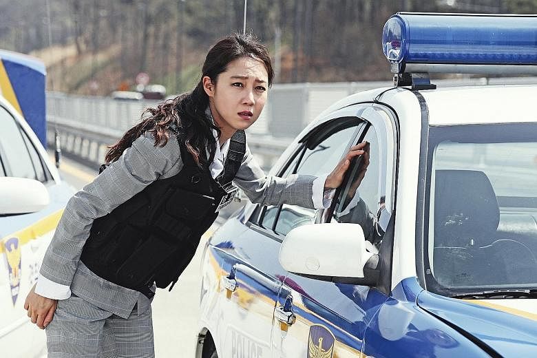 Gong Hyo-jin plays a frustrated but tough-as-nails police detective in Hit-And-Run Squad.