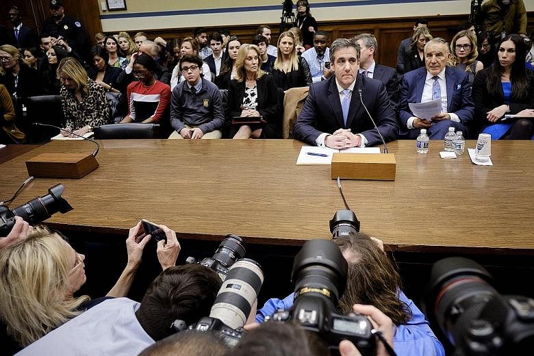 Michael Cohen said during his congressional testimony on Wednesday that he had no direct knowledge that the Trump campaign had colluded with Russia in the 2016 US election, but that he had suspicions.