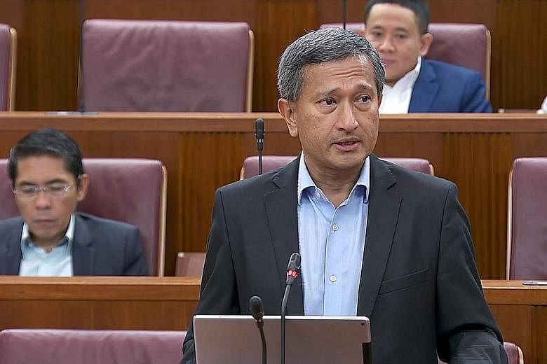 In periods of dry weather - which Johor is coincidentally experiencing now - Singapore continues to provide Johor with treated water at its request, said Foreign Minister Vivian Balakrishnan. "We do so out of goodwill, without prejudice to our legal 