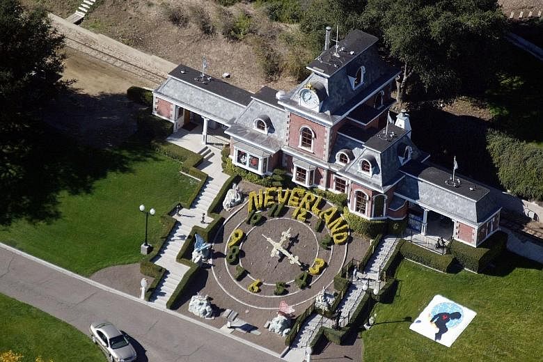 A 2003 photo of Michael Jackson's Neverland Ranch in California. It was raided that year as part of a child molestation case.