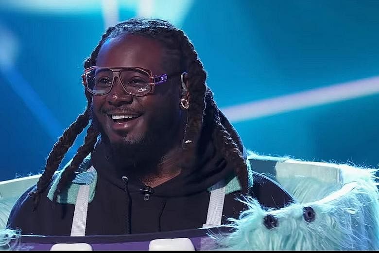 In the finale of The Masked Singer - the American version of the reality TV programme hosted by Nick Cannon - the one-eyed Monster turned out to be rapper T-Pain (above). Stars appearing in the show included singers Gladys Knight and Donny Osmond, and com