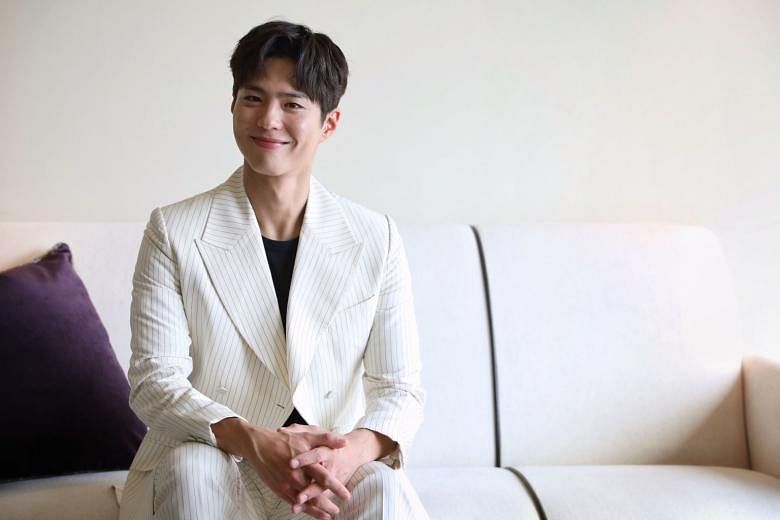 Park Bo-gum, who is touring Asia for fan meets, is working on a new movie where he plays a cloned human. 