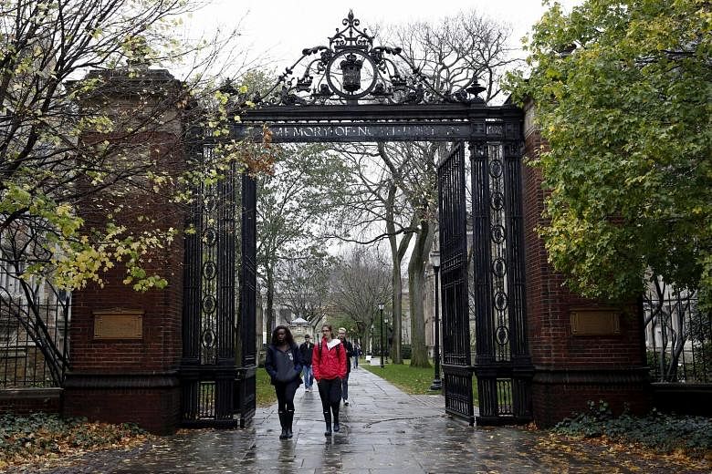 The campus of Yale University in New Haven, Connecticut. Dozens of wealthy parents have been indicted in the US for using bribery and fraud to get their children into highly selective schools, including Yale and Stanford.