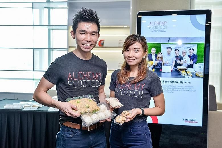Mr Alan Phua and his wife, Ms Verleen Goh, are the co-founders of Alchemy Foodtech, whose products lower the glycaemic index of foods such as white rice and bread. It is one of many start-ups that have benefited from ESG's assistance in expanding to 