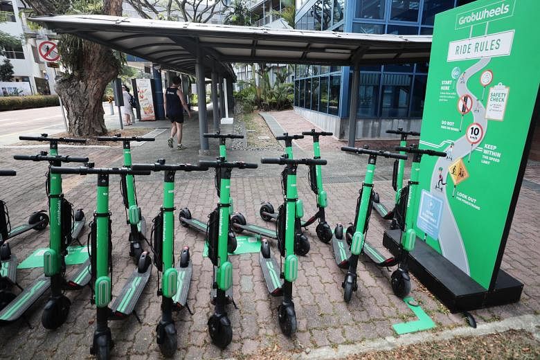 A week-long safety timeout on the GrabWheels e-scooter service trial at the National University, following a spate of injuries, will be lifted today.