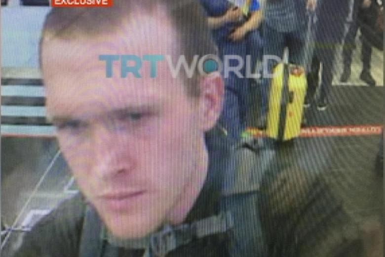 A still image taken from a March 17, 2016 video and obtained from TRT World last Friday shows New Zealand attack suspect, Australian Brenton Tarrant, at Ataturk International airport in Istanbul.