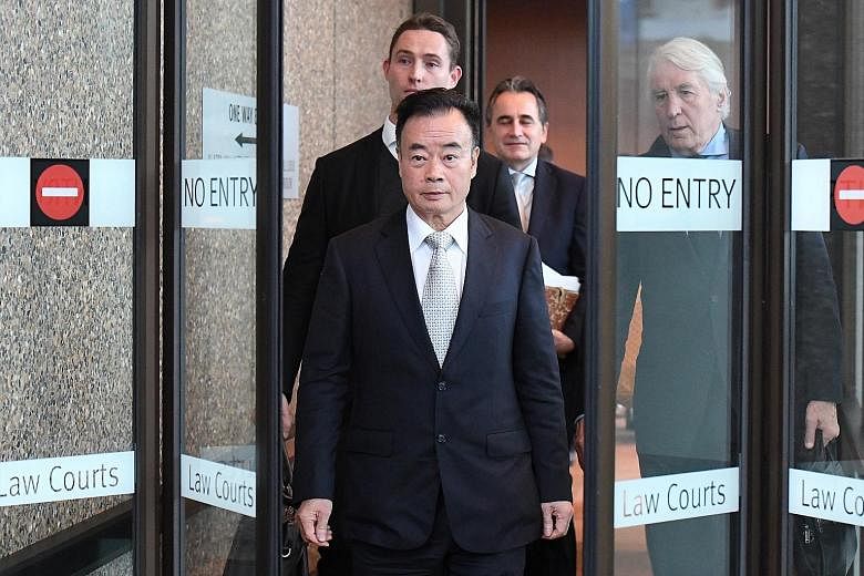 Businessman Chau Chak Wing leaving the New South Wales Federal Court in Sydney last year. The court recently awarded about $270,000 to the Chinese-Australian businessman after finding that a 2015 Sydney Morning Herald article about him was defamatory