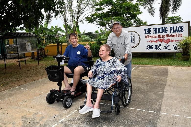 The Hiding Place co-founders, Pastor Philip Chan and his wife Christina, both have health issues. When he dies, Pastor Chan wants the reins to be handed over to home director Tan Hock Seng, seen here with the couple.