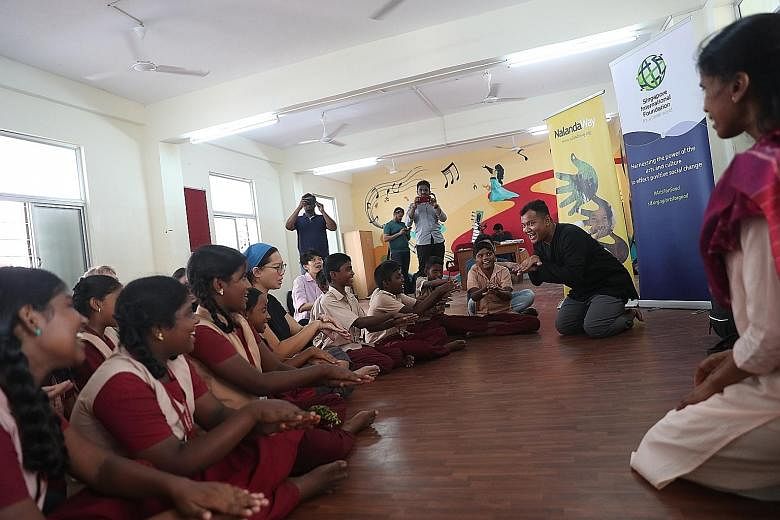 The Arts for Good Fellowship programme in Chennai brought together 30 artists, art administrators and programmers from all over the world, and aimed to spread cheer among underprivileged students.