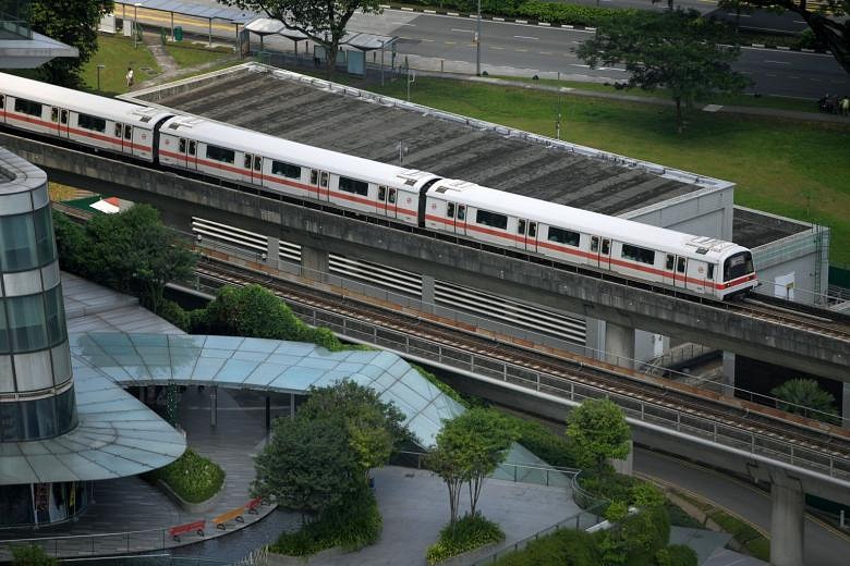 White Smoke From Train At Buona Vista Station Due To Air-con 