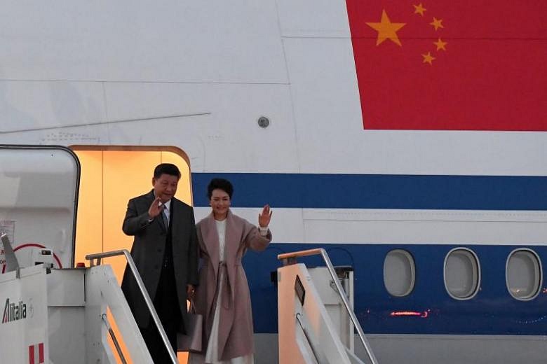 China's Xi Jinping arrives in Italy amid Silk Road unease | The Straits ...