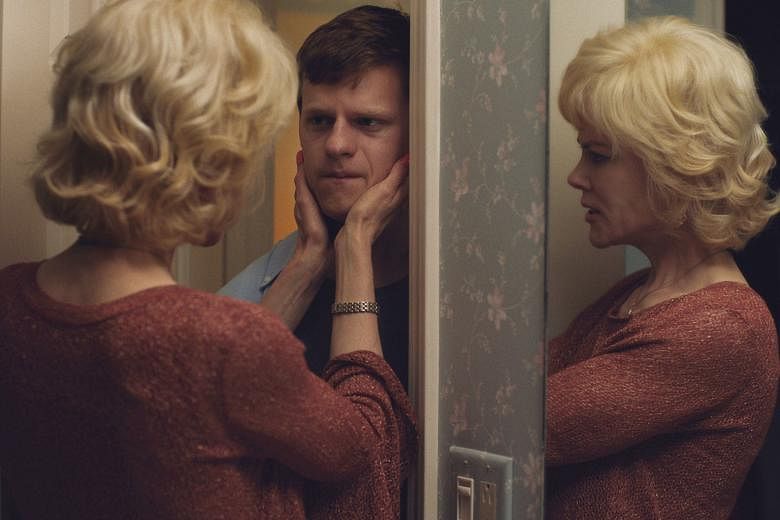 Nicole Kidman as the mother of Jared, played by Lucas Hedges (both above), who is sent to a gay conversion centre.