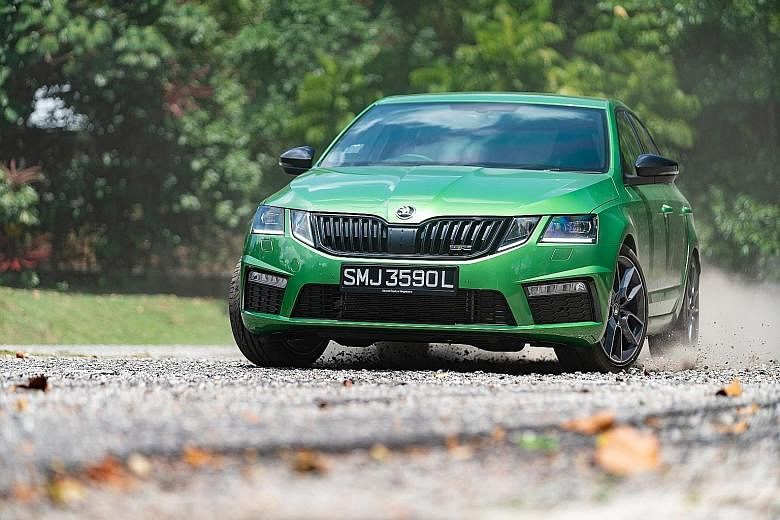 The Skoda Octavia RS245 offers a pliant ride and practicality, with its large storage points and big boot.