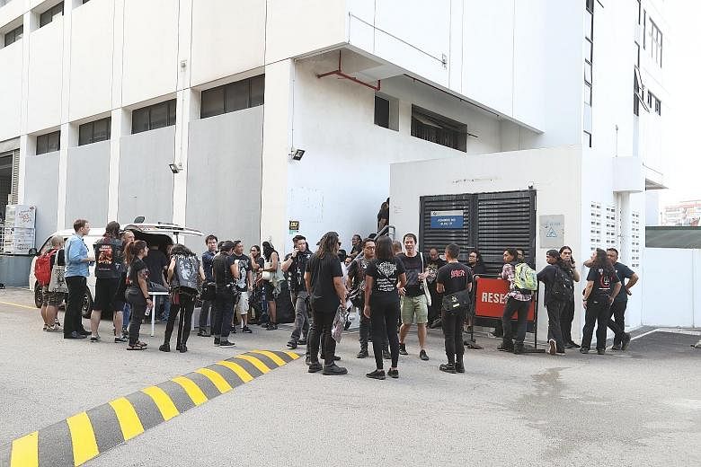 Despite the cancellation, the band turned up at the concert venue in Upper Paya Lebar. The Government had cancelled the permit for the concert after getting reports that Christians were offended by the band.
