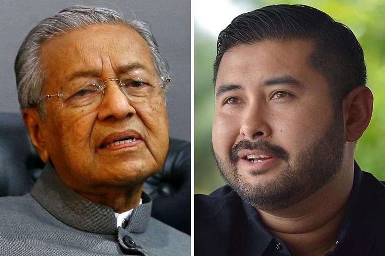 Johor Crown Prince Tunku Ismail Sultan Ibrahim (right) had posted a Facebook link accusing Prime Minister Mahathir Mohamad's government of bulldozing over Johor's jurisdiction.
