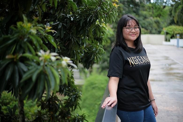 Ngee Ann Polytechnic student Abigail Du hopes the Future City Programme will help her develop skills to solve problems at work. ST PHOTO: JASON QUAH