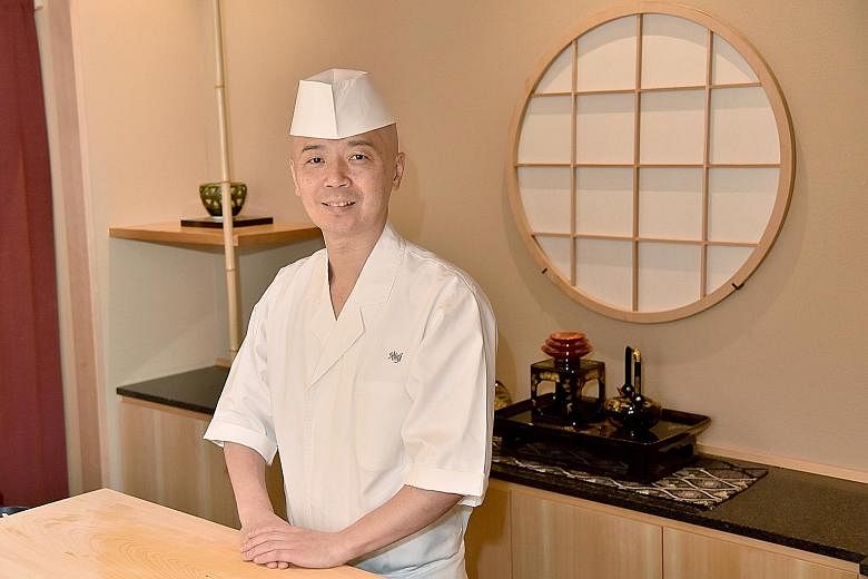 Oshino by chef Koichiro Oshino (left) will be open for lunch and dinner.