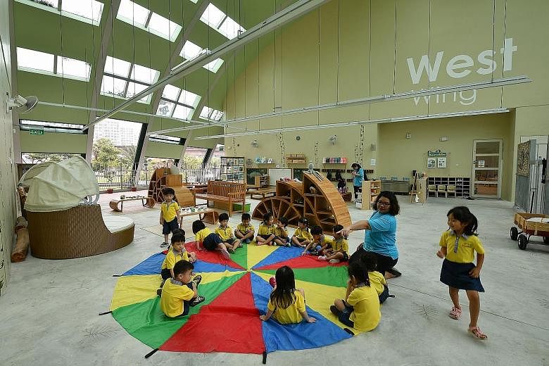 The number of childcare places has shot up to around 170,000, from 90,000 in 2012. About 67 per cent of all places were filled as of late last year, compared with the situation in 2013, when all estates across Singapore had enrolment rates exceeding 