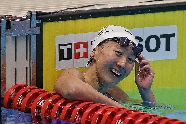 Quah Jing Wen clocked 2:16.30 to rewrite the 200m individual medley record on Sunday.