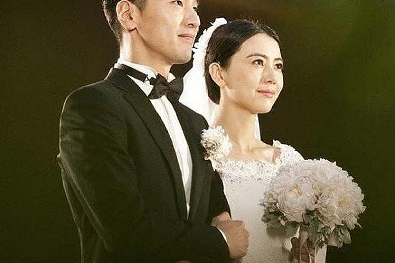 BABY'S ON THE WAY: In 2014, when actress Gao Yuanyuan married Mark Chao (both above), she said: "I waited and finally got you. Luckily, I did not give up (my search)." Five years later, another wait has ended for her, sparing Monga actor Chao from ha