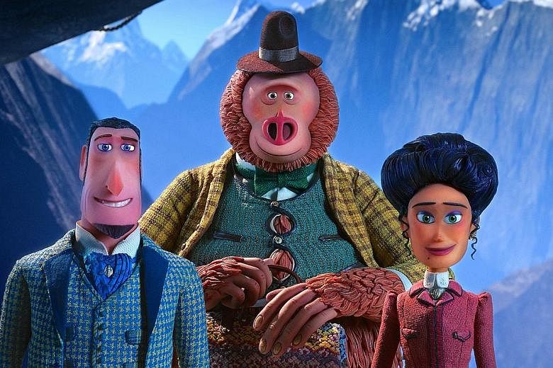 Sir Lionel Frost, Mr Link and Adelina Fortnight go on an adventure in Missing Link.