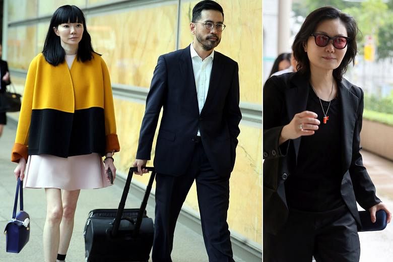 Aesthetics doctor Georgia Lee (left) and her lawyer Chong Yee Leong leaving the Supreme Court yesterday. Ms Anita Hatta (above) alleges that Dr Lee misled her into investing $2 million in her skincare brand by inflating sales revenue, among other thi