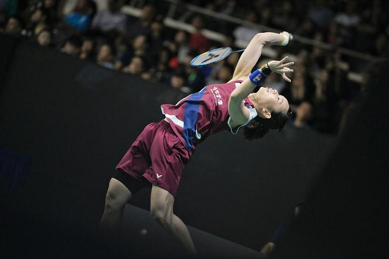 Taiwanese world No. 1 Tai Tzu-ying, despite feeling unwell earlier this week, proved too strong for China's Chen Xiaoxin during their Singapore Badminton Open second-round match yesterday. Tai won 21-15, 21-18 and will meet South Korean Sung Ji-hyun 