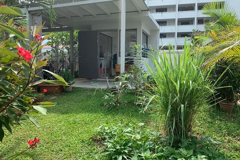 BREAK IN A BIN A bin centre was the best rest area which a cleaning supervisor, who gave his name as Mr Ramli, could find for himself and his six workers at a West Coast condominium. They have improved it by adding a fridge, washing machine and perso
