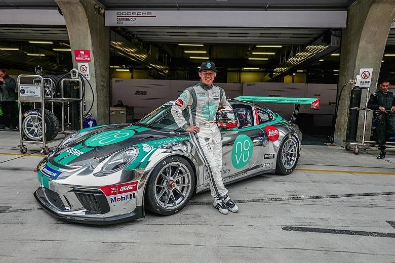 Singaporean Yuey Tan is eyeing a win in the opening race of the Porsche Carrera Cup Asia season in Shanghai this weekend.