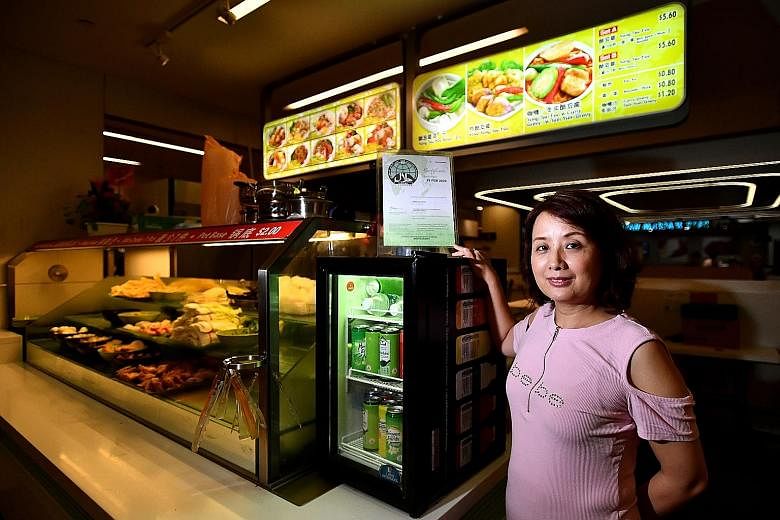 Ms May Liu, business owner of halal-certified yong tau foo stall Green Delights, which was rocked by fake news alleging that it sold a pork dish last year. She said that though an investigation found that the stall had not violated any rules, the dam