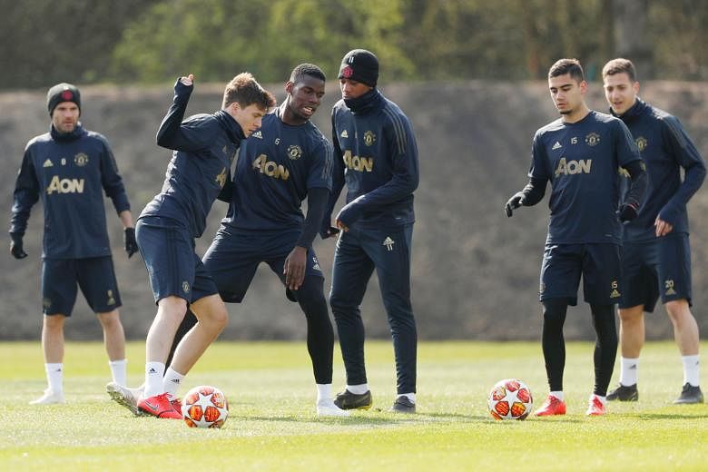 Manchester United will be relying on attacking players like Anthony Martial (third from right) when they visit the Nou Camp to face Barcelona in the second leg of their Champions League quarter-final. The LaLiga giants lead 1-0 from the first leg.