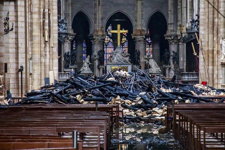 Macron Vows To Rebuild Notre-Dame Within Five Years | The Straits Times