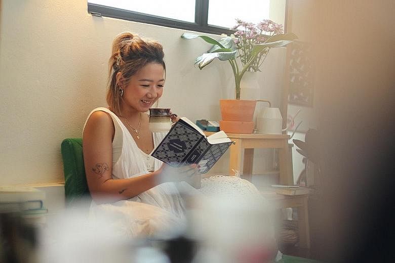Artist Tan Yang Er carves out time to read and relax as part of her self-care regimen.