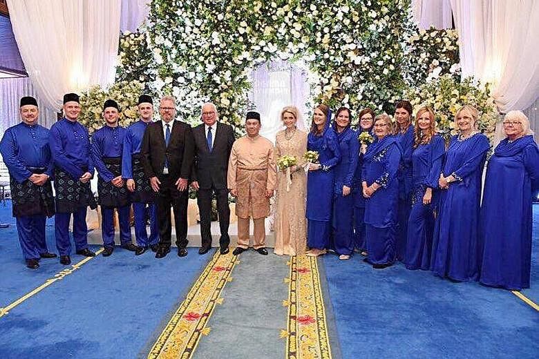 About 300 people attended the wedding in Kota Baru. Kelantan Crown Prince Tengku Muhammad Faiz Petra and Swedish national Sofie Louise Johansson have known each other since his student days overseas.