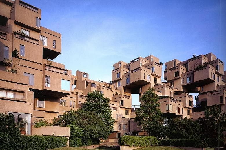 Mr Safdie found success in his 20s with his experimental Habitat 67 housing development in Montreal which used identical, prefabricated concrete forms.