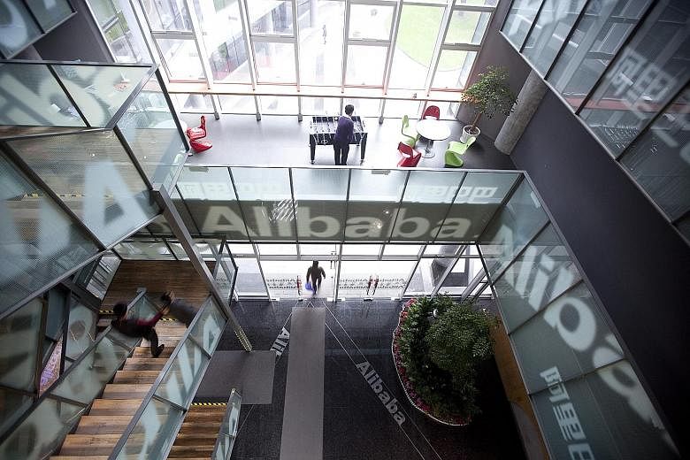 Alibaba's headquarters in Hangzhou, Zhejiang province, China, in a 2012 file photo. The company developed Sesame Credit, a scoring system for shoppers on its e-commerce platforms, where those with a good score can get loans more easily. Those without
