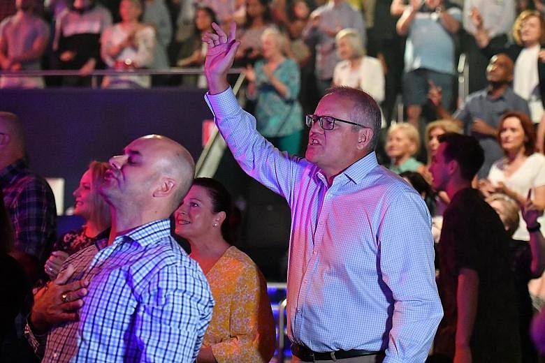 Australian Prime Minister Scott Morrison allowed the media to follow him as he attended an Easter service at Horizon Church. Critics accused him of trying to make political gains from his religious worship, while others said the images helped to demo